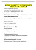 HSC 343 EXAM STUDY QUESTIONS WITH 100&percnt; CORRECT ANSWERS