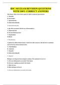 HSC 343 EXAM REVISION QUESTIONS WITH 100&percnt; CORRECT ANSWERS