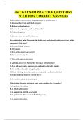 HSC 343 EXAM PRACTICE QUESTIONS WITH 100&percnt; CORRECT ANSWERS