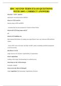 HSC 343 END TERM EXAM QUESTIONS WITH 100&percnt; CORRECT ANSWERS