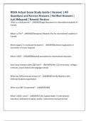 RISIA Actual Exam Study Guide &lpar; Version&rpar; &vert; All Questions and Correct Answers &vert; Verified Answers &vert; Just Released &vert; Newest Version