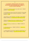 CALIFORNIA WRITTEN DMV TEST 2025 93  QUESTIONS AND ANSWERS 100&percnt; CORRECT &vert;  LATEST UPDATE 2025&sol;2026