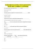 NURB 3060 EXAMS BUNDLE&comma; ALL WITH QUESTIONS WITH 100&percnt; CORRECT ANSWERS