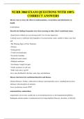 NURB 3060 EXAM QUESTIONS WITH 100&percnt; CORRECT ANSWERS