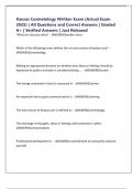 Kansas Cosmetology Written Exam &lpar;Actual Exam 2025&rpar; &vert; All Questions and Correct Answers &vert; Graded A&plus; &vert; Verified Answers &vert; Just Released