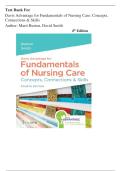 Test Bank For Davis Advantage for Fundamentals of Nursing Care&colon; Concepts&comma; Connections & Skills Fourth Edition by Marti Burton&period; All Chapters 1-38&period; Latest 2025