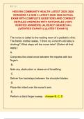 HESI RN COMMUNITY HEALTH LATEST 2025&sol; 2026  VERSIONS 1&comma;2 AND 3 LATEST 2025&sol; 2026 ACTUAL  EXAM WITH COMPLETE QUESTIONS AND CORRECT  DETAILED ANSWERS WITH RATIONALES &lpar;100&percnt;  VERIFIED ANSWERS&rpar; &vert;ALREADY GRADED A&plus;&vert;  &vert;&vert;VERIFIED EXAM&excl;&excl;&excl;&excl;&vert;&vert; &vert;&vert;LATEST EXAM&excl;&excl;&excl;&vert;&vert; 
