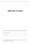 FDSC 110 EXAM 1 REVIEW QUESTIONS AND VERIFIED ANSWERS