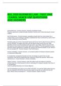 BUL 3320 BUSINESS LAW - TEST ONE - CAROL VANCE USF QUESTIONS AND ANSWERS