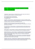 BUL 3320 FINAL EXAM QUESTIONS AND ANSWERS