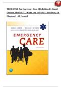 Test Bank for Emergency Care 14th Edition by Daniel Limmer&comma; Michael F&period; O'Keefe &period; All Chapters 1-41&vert; Latest 2025