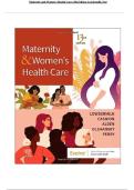 Test Bank for Maternity and Womens Health Care 13 Edition Lowdermilk test