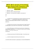 NBCE&colon; Minor Surgery & Proctology Oregon Board Exam Questions with 100&percnt; Verified Correct Answers 2025&sol;2026