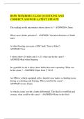 BMW MEMBERS EXAM QUESTIONS AND  CORRECT ANSWER LATEST UPDATE 