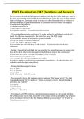 PNCB Examination &vert;147 Questions and Answers
