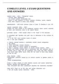 COMLEX LEVEL 1 EXAM QUESTIONS AND ANSWERS