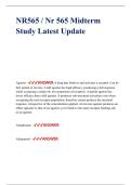 NR565 &sol; Nr 565 Midterm Study Latest Update