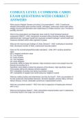 COMLEX LEVEL 1 COMBANK CARDS EXAM QUESTIONS WITH CORRECT ANSWERS