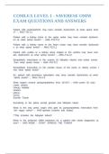 COMLEX LEVEL 1 - SAVERESE OMM EXAM QUESTIONS AND ANSWERS