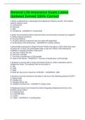 General Life Insurance Exam Latest Updated Solved 100&percnt; Correct