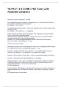 TX PACT 4-8 CORE &lpar;790&rpar; Exam with Accurate Solutions