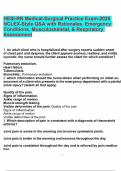 HESI-RN Medical-Surgical Practice Exam-2025 NCLEX-Style Q&A with Rationales&period; Emergency Conditions&comma; Musculoskeletal&comma; & Respiratory Assessment&period;pdf