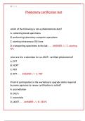 Phlebotomy Certification Test Questions & Answers &vert; Study Guide PDF