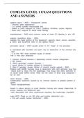 COMLEX LEVEL 1 EXAM QUESTIONS AND ANSWERS