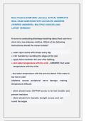 Nclex Practice EXAM 2025&sol; &lpar;January&rpar;  ACTUAL COMPLETE  REAL EXAM QUESTIONS WITH ACCURATE ANSWERS   &lpar;VERIFIED ANSWERS&rpar; &vert; MULTIPLE CHOICES &vert;2025                      LATEST VERSION&excl;&excl; 