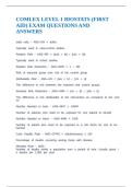 COMLEX LEVEL 1 BIOSTATS &lpar;FIRST AID&rpar; EXAM QUESTIONS AND ANSWERS