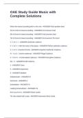 OAE Study Guide Music with Complete Solutions