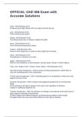 OFFICIAL OAE 006 Exam with Accurate Solutions