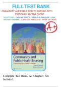 Test Bank For Community and Public Health Nursing&comma; 10th Edition&comma; By Cherie Rector&comma; Mary Jo Stanley&comma; All Chapters 1-30 LATESTTest Bank For Community and Public Health Nursing&comma; 10th Edition&comma; By Cherie Rector&comma; Mary Jo Stanley&comma; All Chapters 1-30 LATEST