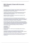 RICA Domain 2 Exam with Accurate Solutions