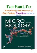 Test Bank for Microbiology with Diseases by Body System&comma; 6th edition by Robert W&period; Bauman &lpar; 9780135338308&rpar;