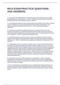 RICA EXAM PRACTICE QUESTIONS AND ANSWERS