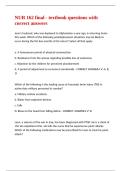 NUR 162 final - textbook questions with correct answers 