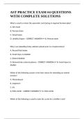 AST PRACTICE EXAM -4 QUESTIONS WITH COMPLETE SOLUTIONS 
