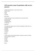 AST practice exam -2 questions with correct answers