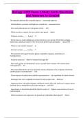 Biology 1322 Exam 1 Study Cards Questions and Answers A&plus; Graded