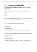 AST Practice Test Exam -1 for certification exam questions with correct answers 