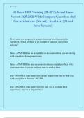 40 Hour RBT Training &lpar;32-40T&rpar; Actual Exam  Newest 2025&sol;2026 With Complete Questions And  Correct Answers &vert;Already Graded A&plus;&vert;&vert;Brand  New Version&excl;&vert; 