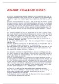 2025 AHIP - FINAL EXAM Q AND A