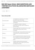BUS 303 Saylor EXAM&comma; 2025 QUESTIONS AND VERIFIED SOLUTIONS &vert;ELABORATED &DETAILED ANSWERS&excl;&excl;