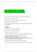 BUL 3320 EXAM &num;1 REVIEW QUESTIONS AND ANSWERS