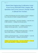 Plantir Data Engineering Certification Actual  Exam Newest 2025&sol;2026 With Complete 100  Questions And Correct Answers &vert;Already Graded  A&plus;&vert;&vert;Brand New Version&excl;&vert; 