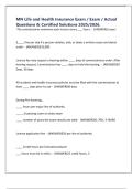 MN Life and Health Insurance Exam &sol; Exam &sol; Actual Questions & Certified Solutions 2025&sol;2026&period;