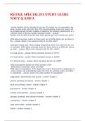 RETAIL SPECIALIST STUDY GUIDE NAVY Q AND A
