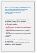 PECT PreK-4 Practice Test Module 2 EXAM 2025&sol;2026 ACTUAL  COMPLETE REAL EXAM QUESTIONS WITH ACCURATE  ANSWERS &lpar;VERIFIED SOLUTIONS&rpar; &vert; MULTIPLE                              CHOICES &vert; GRADED A&plus; &sol; 2025 LATEST                                                 EX