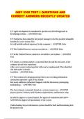 INSY 3305 TEST 1 QUESTIONS AND CORRECT ANSWERS RECENTLY UPDATED